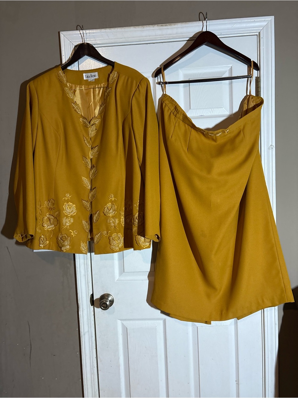 Tia Rea Mustard A-Line Skirt — Elegant Women's Skirt